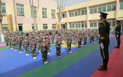 雛鷹展翅 小兵亮相--濟南市七里山幼兒園愛國主義紅色教育活動風采